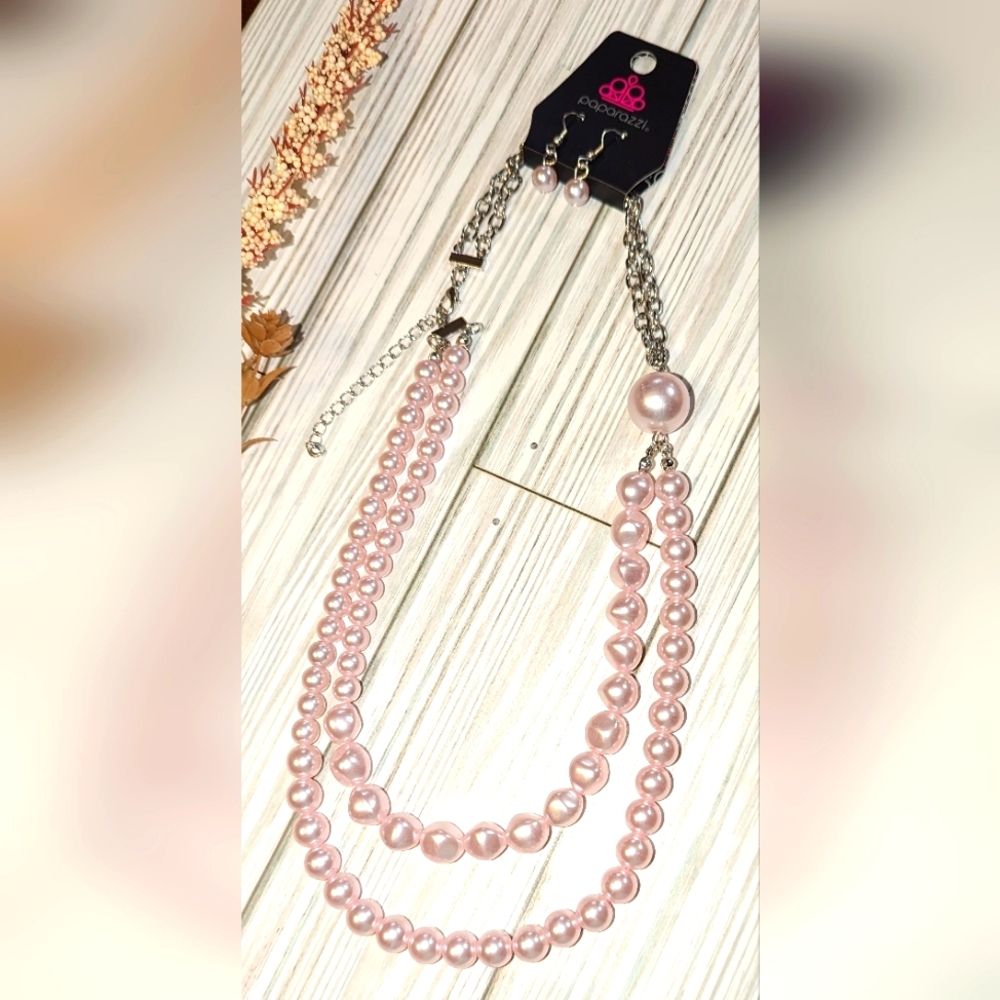 Remarkable Radiance pink necklace and earrings set